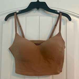 Victoria’s Secret PINK Wireless / Lightly Lined Push Up Lounge Bra M Nude